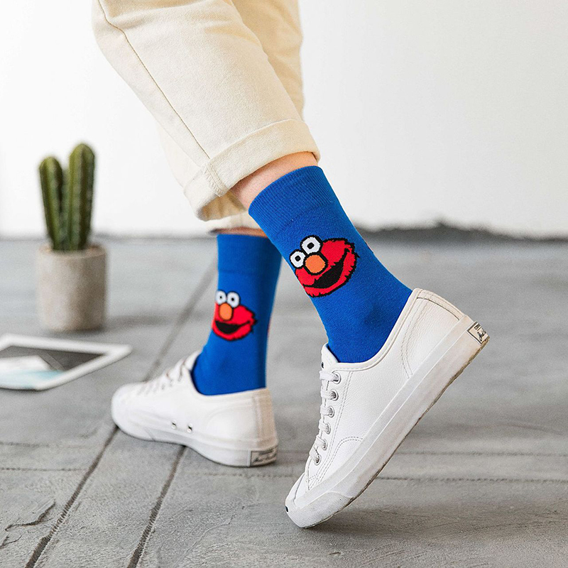 【YKN】 KAWS Vớ Cotton Họa Tiết Hoạt Hình Dễ Thương Dành Cho Nam Và Nữ