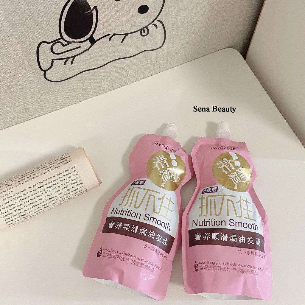 Một Gói Kem Ủ Tóc Siêu Mềm Mượt Nutrition Smooth 400ML Vỏ Hồng Siêu Hot