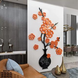 TRANH DÁN TƯỜNG MICA 3D " HOA BÌNH"