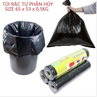 SIÊU RẺ - TÚI RÁC TỰ TIÊU AN LÀNH SIZE 63*53*0,5KG / CUỘN