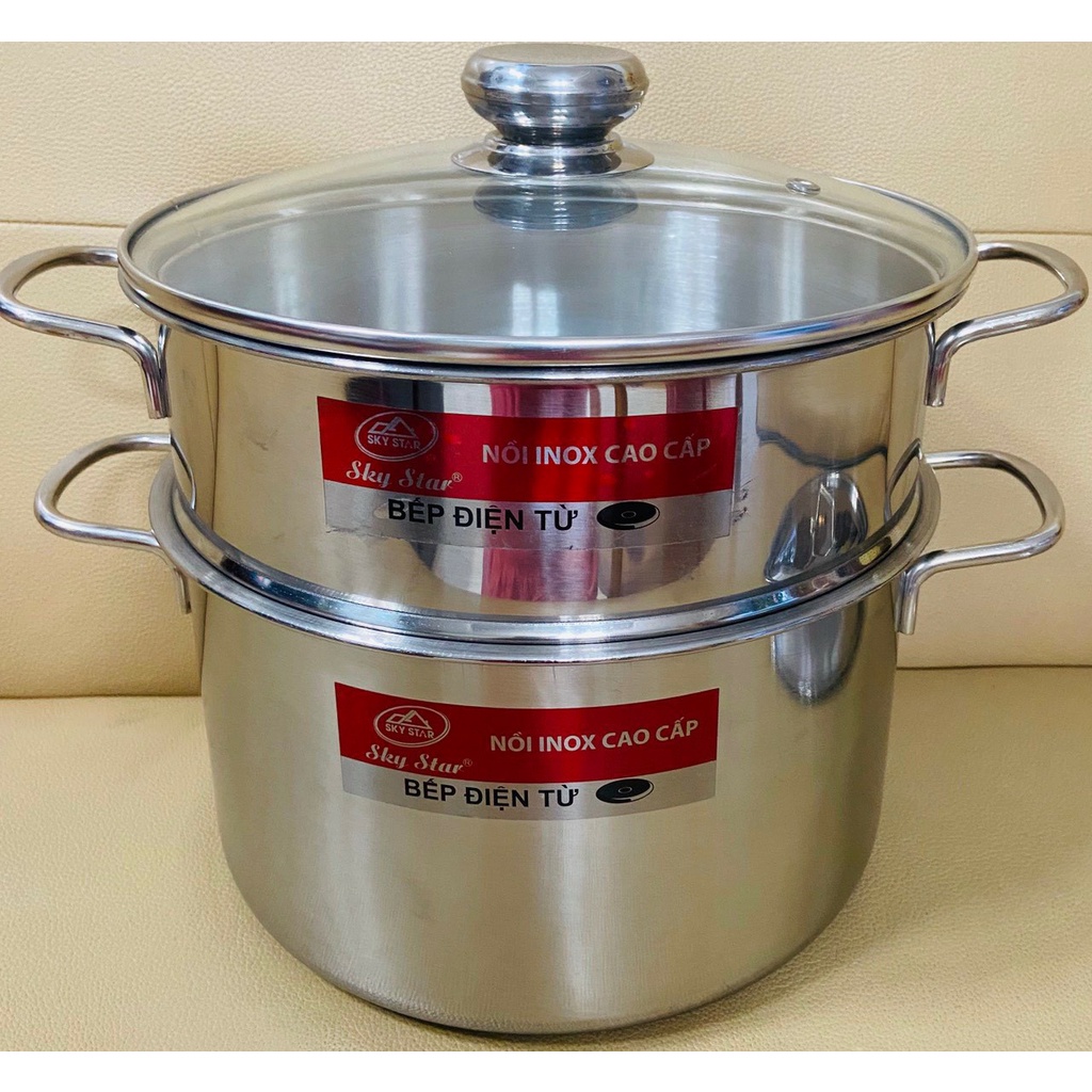 Nồi Chưng Yến Inox 2 Tầng 28cm/ 30cm