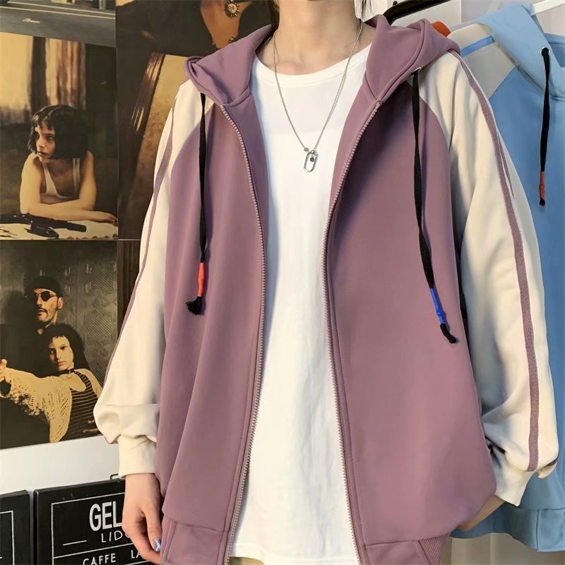 Áo khoác khóa kéo phong cách Hàn Quốc cho nam size M-3XL