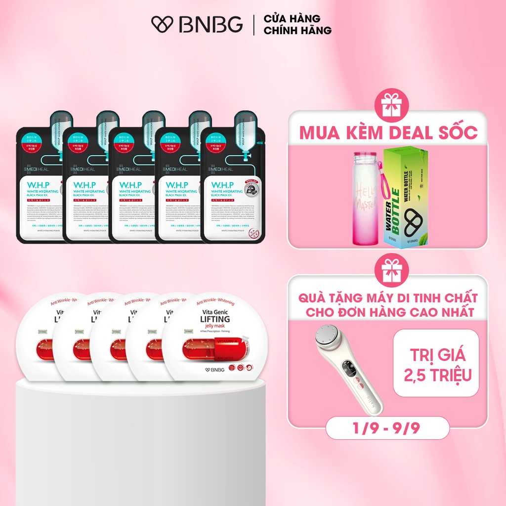 Combo 10 Mặt Nạ  Chống Lão Hoá BNBG (5 Lifting + 5 WHP) 30ml/miếng