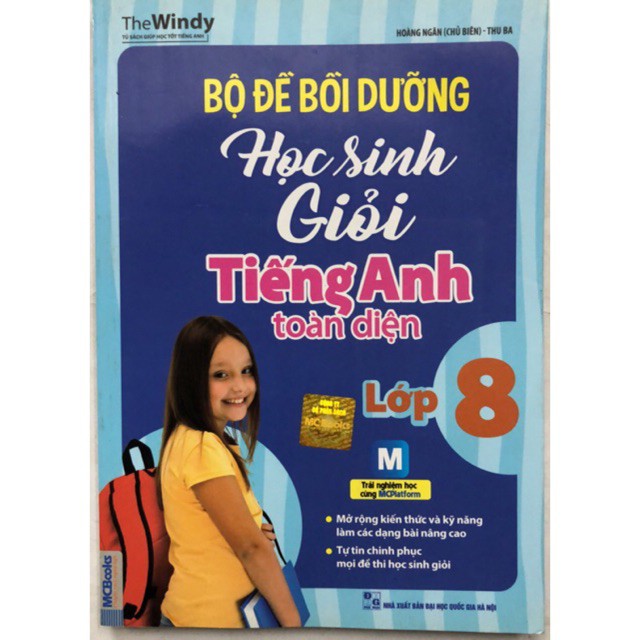 Sách - Bộ Đề Bồi Dưỡng Học Sinh Giỏi Tiếng Anh Toàn Diện Lớp 8 +Tổng Hợp Ngữ Pháp Và Bài Tập Tiếng Anh Lớp 8