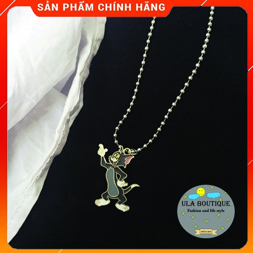 Cặp dây chuyền ULA Shop TOM và JERRY phong cách hàn quốc Unisex