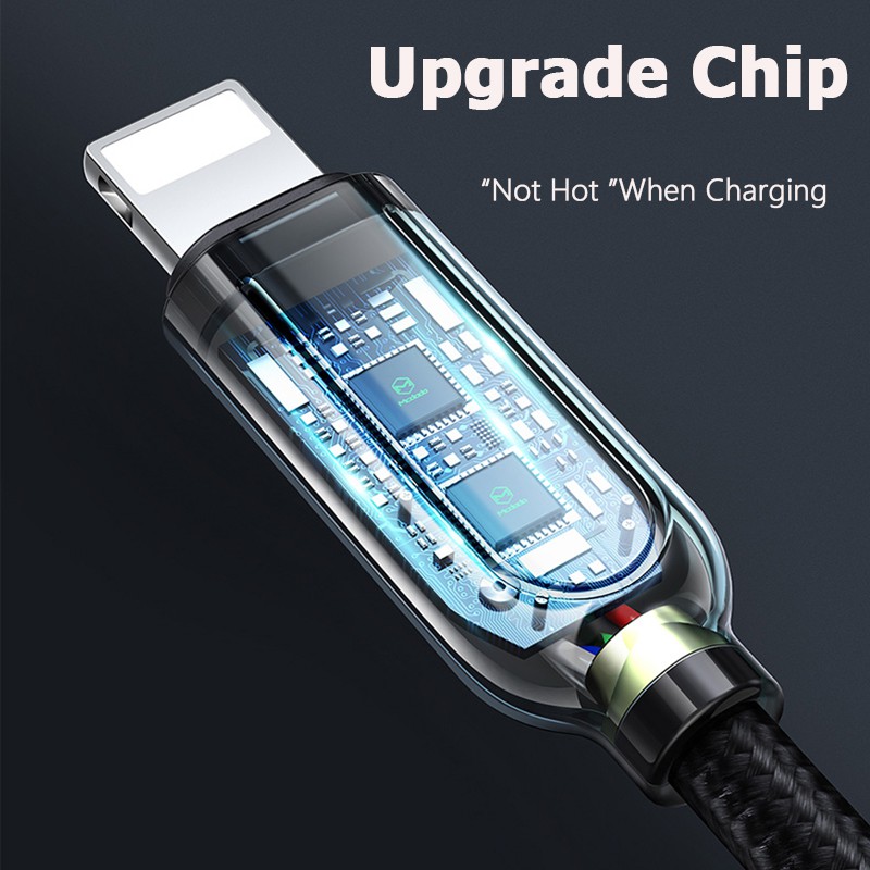 Cáp sạc nhanh Dây sạc tự ngắt khi sạc đầy Mcdodo cho Iphone Type c Micro usb