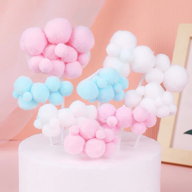 Phụ Kiện Trang Trí Bánh Kem Sinh Nhật Hình Đám Mây Hoạt Hình Cỡ Lớn