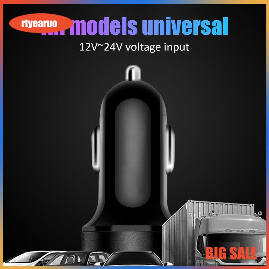 Bộ sạc xe hơi USB kép Bật lửa cho xe hơi di động với màn hình LED