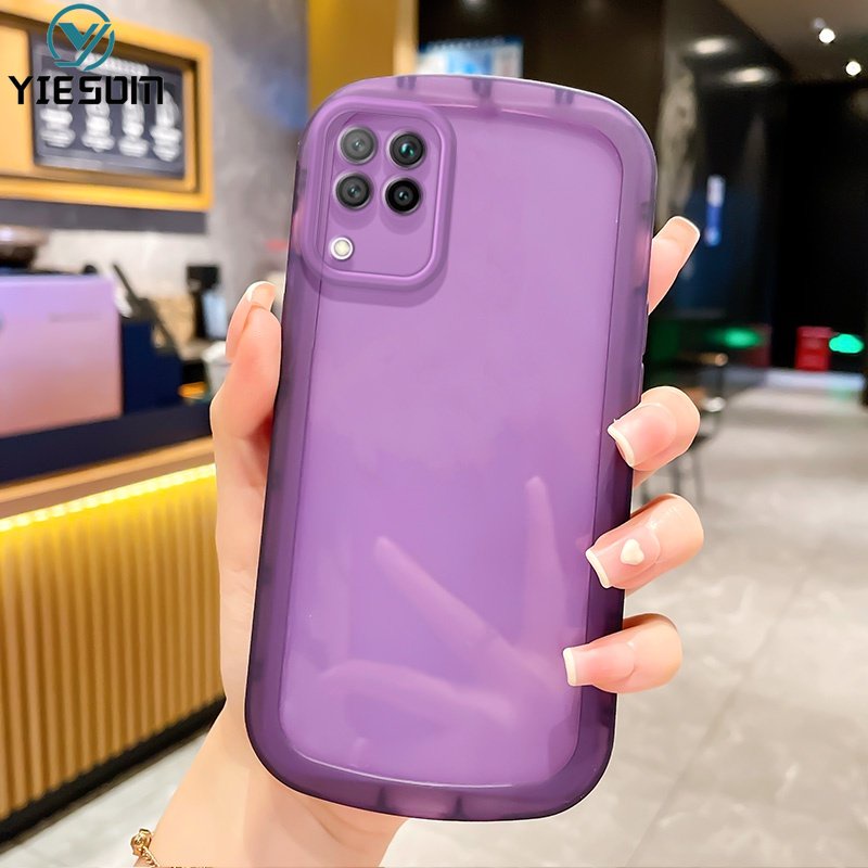 Ốp Điện Thoại Silicon Mềm Trong Suốt Chống Sốc Hình Tròn Cho Samsung Galaxy A12 A11 A32 A52 A72 4G 5G A03S A03 A02S