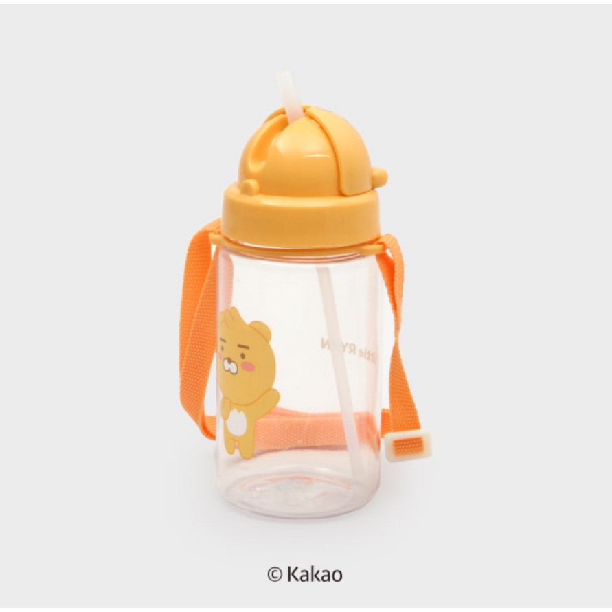 DAISO Bình Nước KAKAO 350ml Có Ống Hút Tiện Dụng