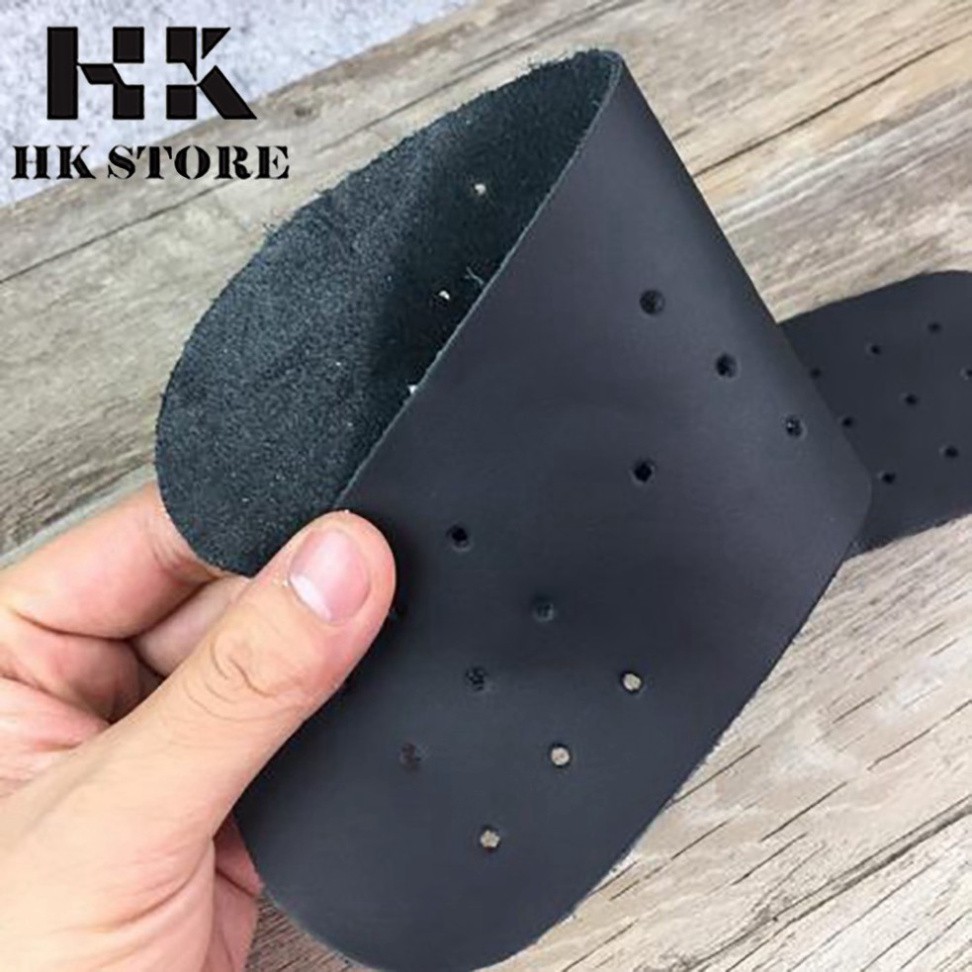 Lót da bò thật 100% 💖 HK.STORE 💖 lót da thật đục lỗ thông thoáng hồ môi chân.