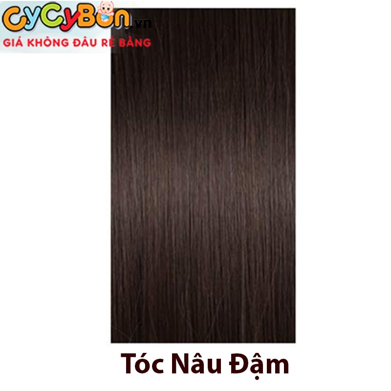 Băng Đô Turban Tóc Giả Cho Bé Gái Kèm Tóc Mái + Búi -Họa Tiết Vương Miện Hồng Chấm Bi Siêu Xinh !