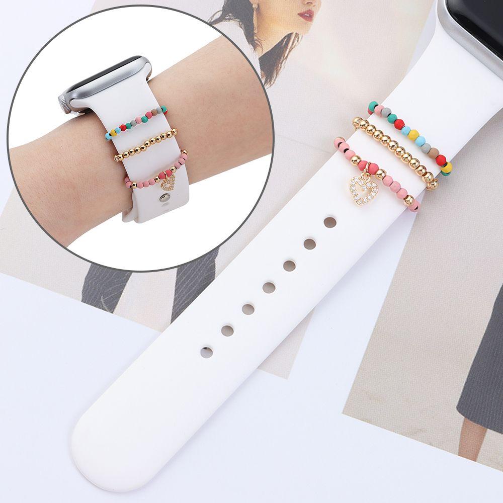 MYRONGVN Set 3 Dây Đeo Tay Thời Trang Cho Đồng Hồ Thông Minh Apple Watch
