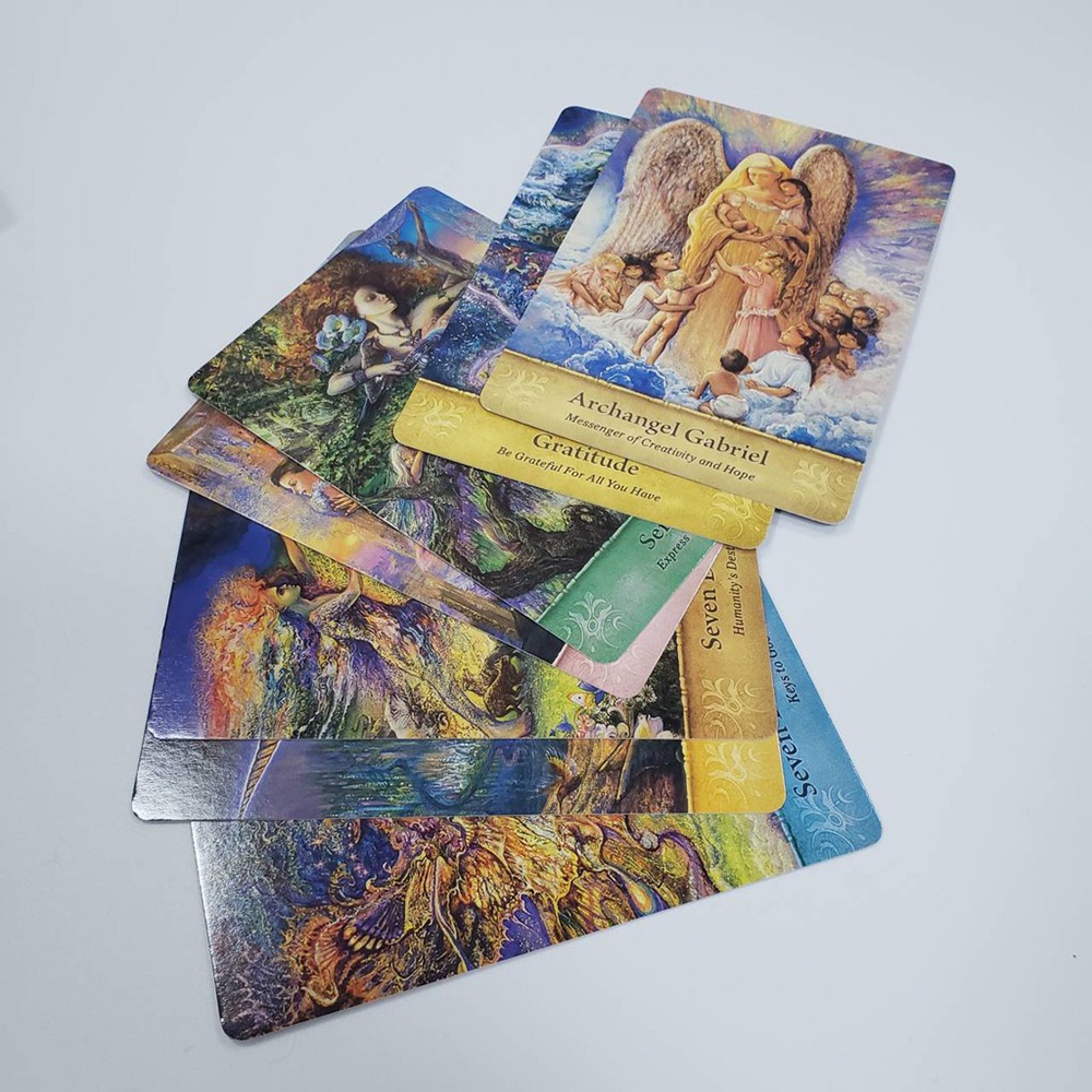 [Size Gốc] Bộ Bài Oracle Mystical Wisdom 46 Lá Bài Tặng Đá Thanh Tẩy S52