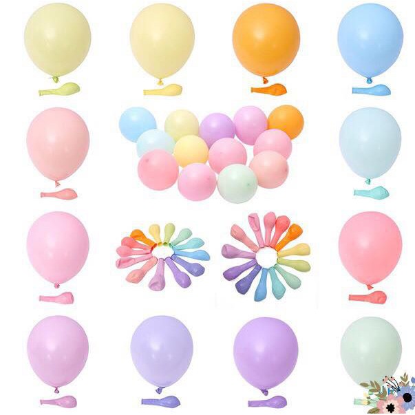 10,20,30,50 bóng pastel 20cm 6 inches bóng mini - macaron màu sang trọng Happy birthday trang trí sinh nhật tiệc cưới