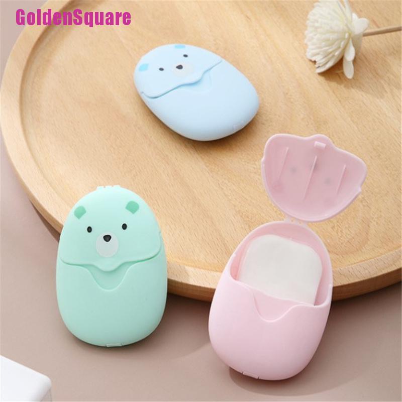 Xà Phòng Giấy Mini Dùng Một Lần Thiết Kế Dễ Thương Tiện Dụng