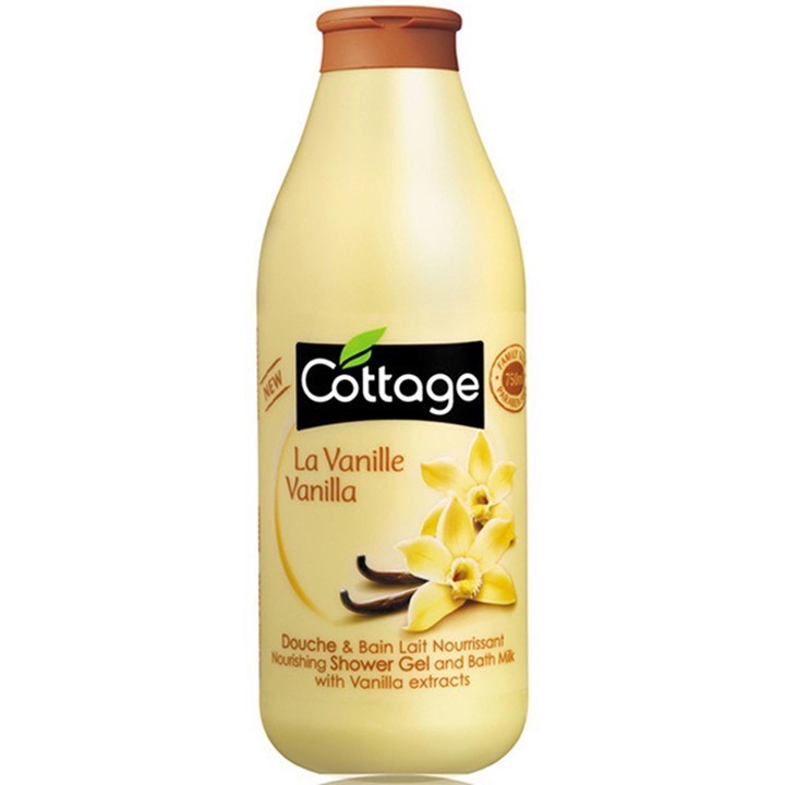 Sữa tắm dưỡng trắng da Cottage 750ml ( Ngẫu nhiên )