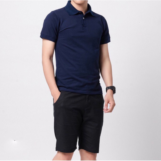 Áo Polo nam thun trơn cổ trụ cao cấp, thiết kế thời trang, màu sắc trẻ trung năng động
