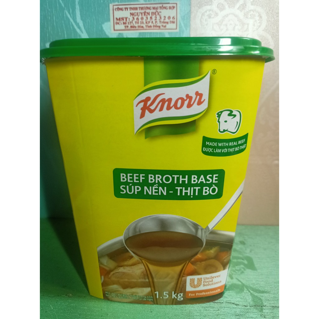 Súp Nền Thịt Bò Knorr 1.5Kg