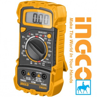 Đồng Hồ Đo Điện Vạn Năng CATII 600V INGCO DM200