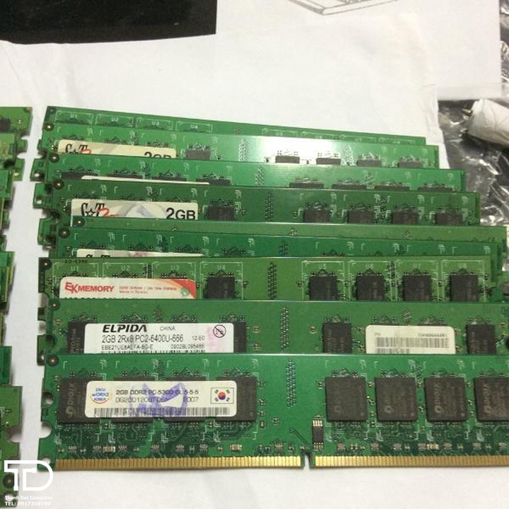 Ram máy tính để bàn 2GB DDR2 bus 800/667