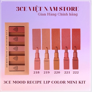 Set son 3ce mood recipe lip color mini kit 2