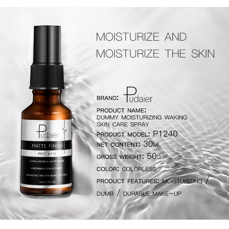 Xịt Cố Định Lớp Trang Điểm Bền Đẹp Pudaier Matte & Dewy Finish | BigBuy360 - bigbuy360.vn