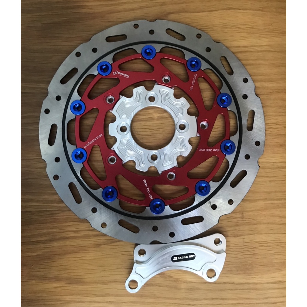 ĐĨA CNC LÒNG MÀU VÀ PÁT 295MM HEO PHUỘC ZIN SIRIUS JUPITER EXCITER 2006 2010 VÀ EXCITER 135 2011 2014