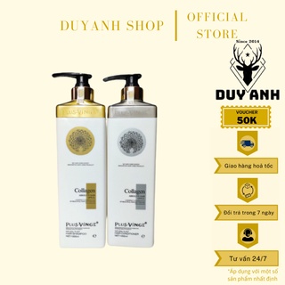 Cặp Dầu Gội Xả Collagen Vinge 1000ML | Giảm Rụng, Kích Mọc Tóc, Phục Hồi Hư Tổn | Hàng Chính Hãng