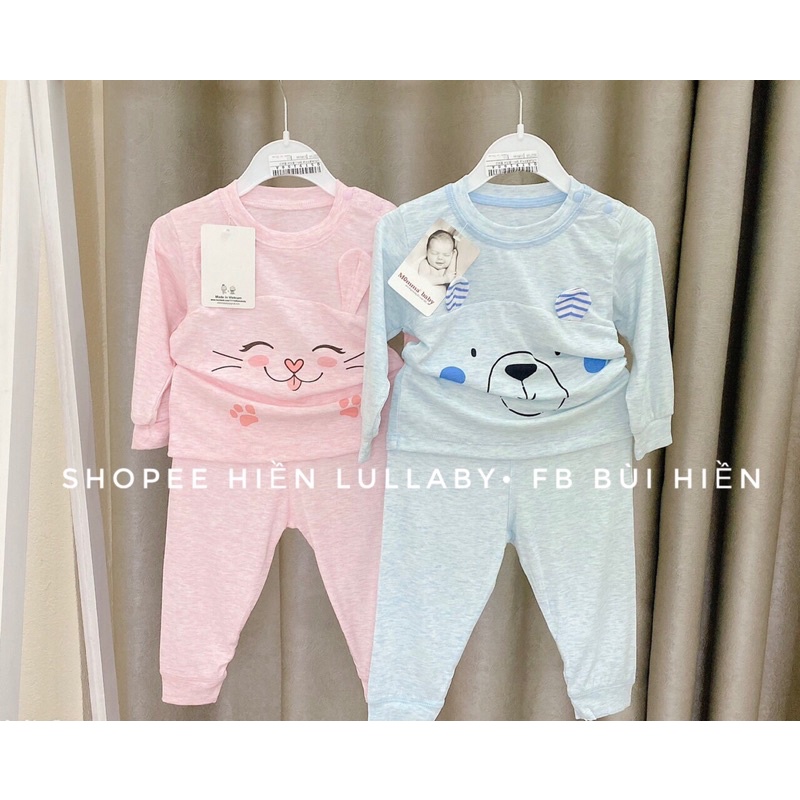 [Mommababy/ Chính hãng]  mẫu dài tay chất petti cho bé 0-2tuổi