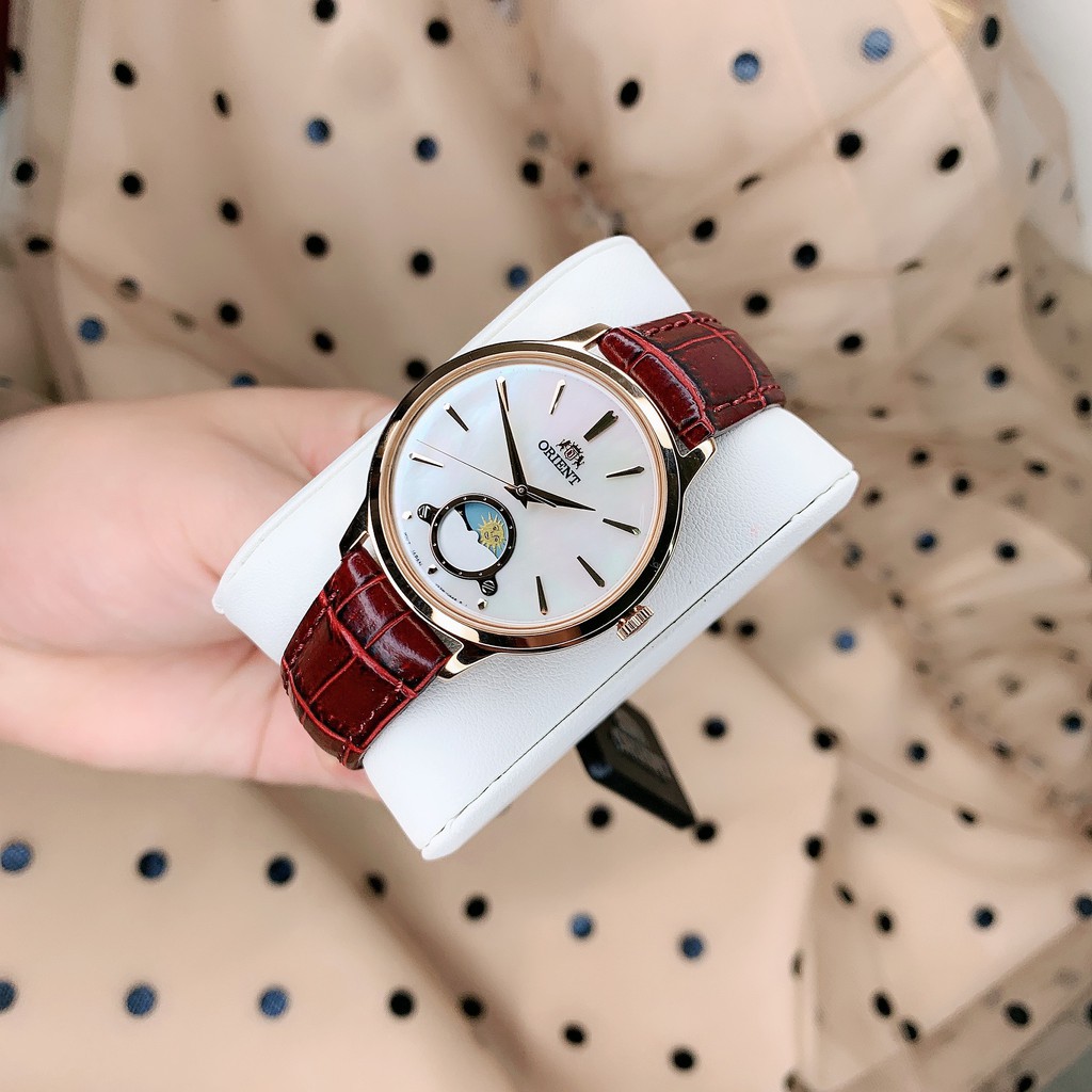 Đồng Hồ Nữ ORIENT Sun and Moon Classic RA-KB0002A10B Chính Hãng Tặng Dây Da Cao Cấp