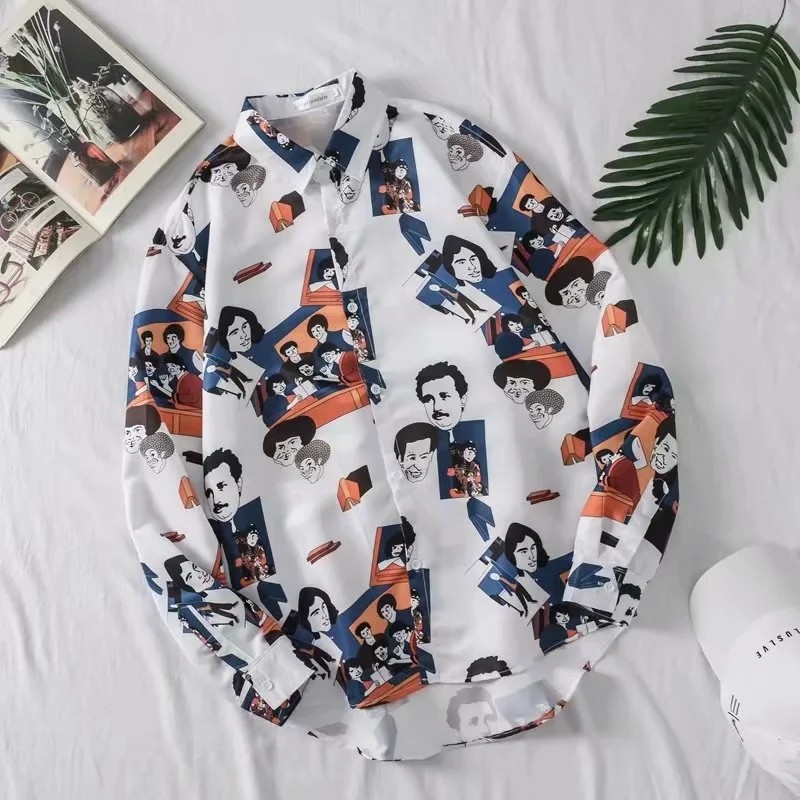 Áo Sơ Mi Dài Tay Phong Cách Châu Âu Thời Trang Thu Đông Cho Nam Size M-3Xl