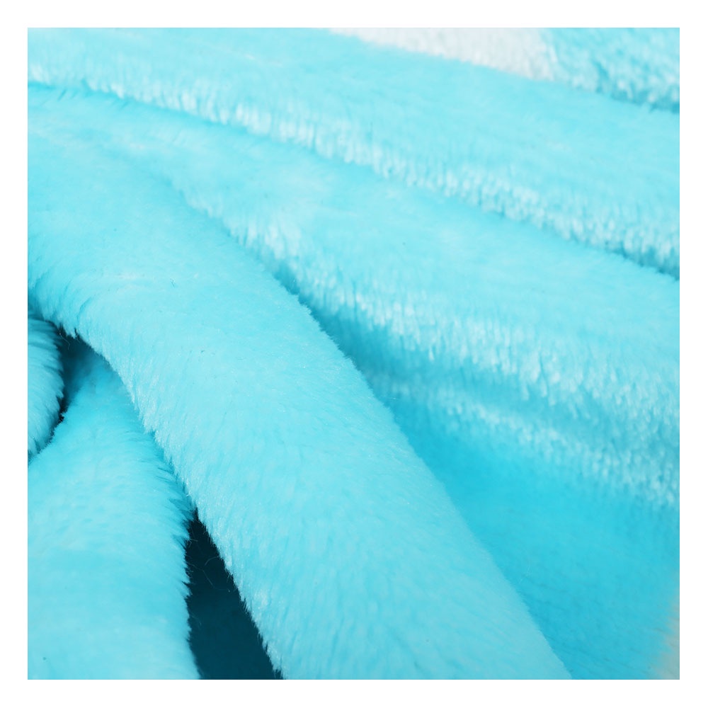 HomeBase HL Chăn mền nỉ du lịch văn phòng Polyester H152xW127cm Màu xanh da trời