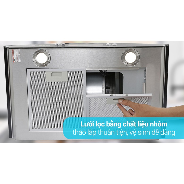 Máy hút mùi kính cong SUNHOUSE SHB6626 , độ ồn ít và tiết kiệm điện