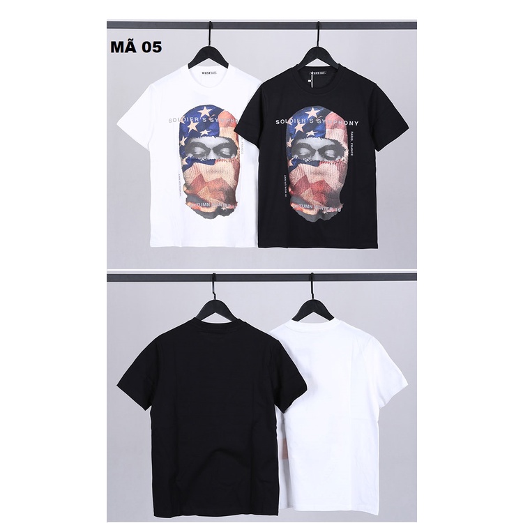 Áo from rộng nam nữ ALDV in hình mặt người vải cotton nhiều mẫu chuẩn áo thun unisex tay lỡ cổ tròn Nelly cộc tay