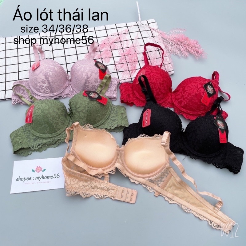 Áo ngực thái lan đệm dày vừa nâng ngực có gọng 8833