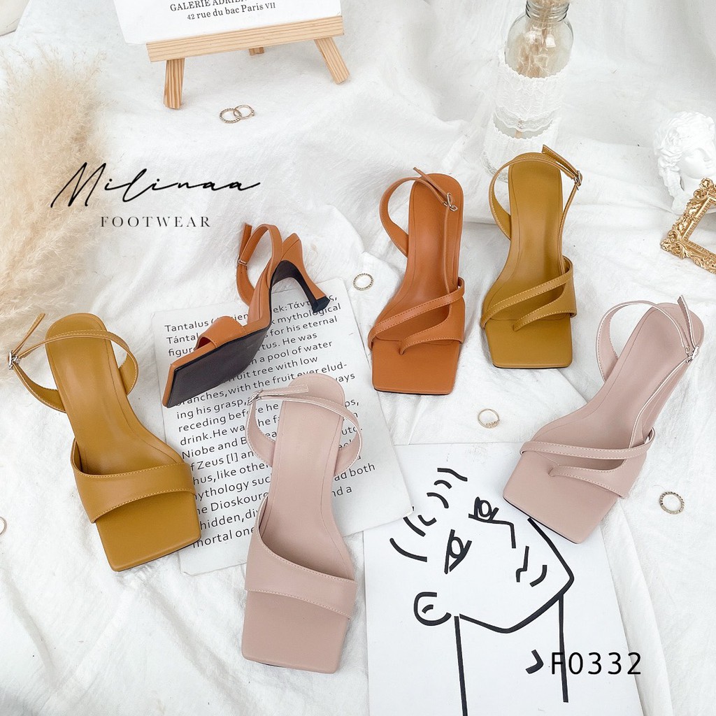 CAO GÓT SLINGBACK BẢY PHÂN BẢN 2IN1 F0332