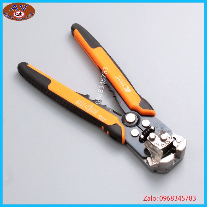 Kìm tuốt dây điện tự động công nghiệp, bấm cos, cắt dây Kapusi Nhật Bản 8 inch/ 200mm