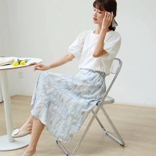 Chân Váy Chữ A Dài Lưng Cao Nhuộm Màu Mới 44161