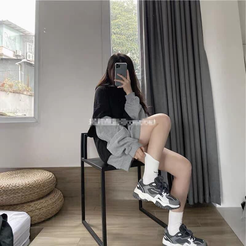 Áo hoodie nỉ phối tay Unisex form rộng siêu hót | BigBuy360 - bigbuy360.vn