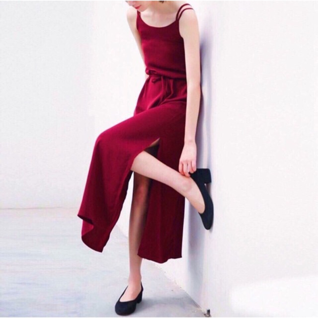 Maxi dây lụa đỏ đô
