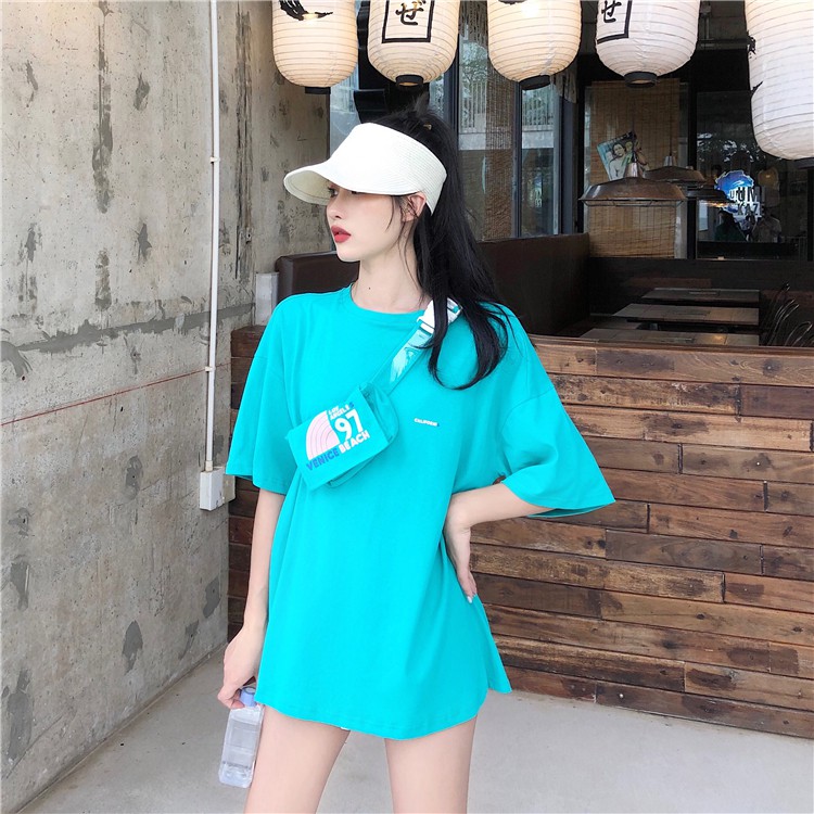 EMILYSHOP - Áo thun nữ form rộng giấu quần Ulzzang (Kèm túi đeo xinh xắn)