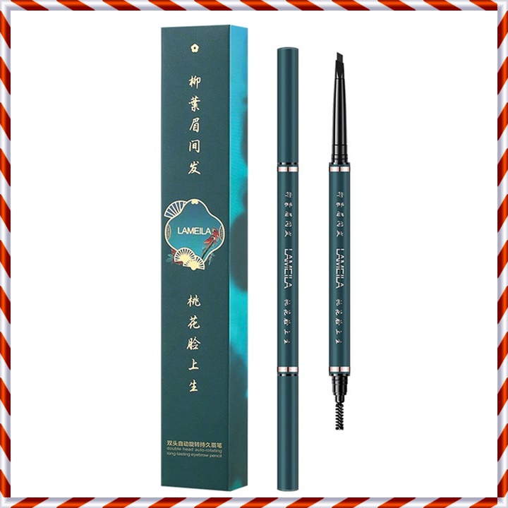 [Sỉ-Rẻ] Chì kẻ mày 2 đầu Lameila 818 đầu bút mềm, dễ vẽ, đường kẻ mảnh, rõ nét, không trôi [Lẻ-Sỉ]