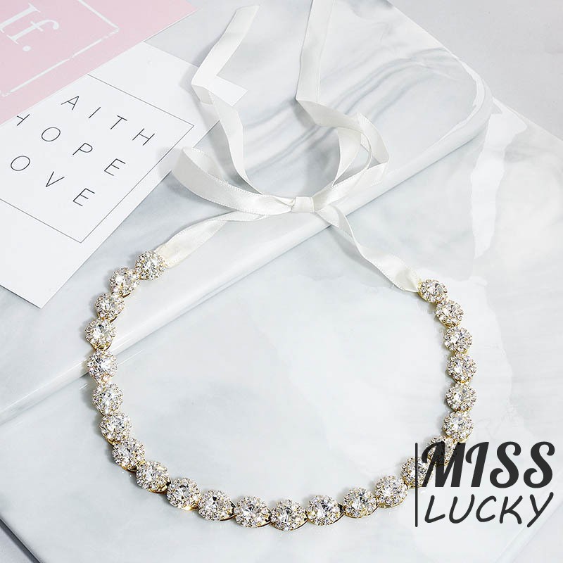 Băng đô đính đá phong cách Âu Mỹ sang trọng dành cho cô dâu