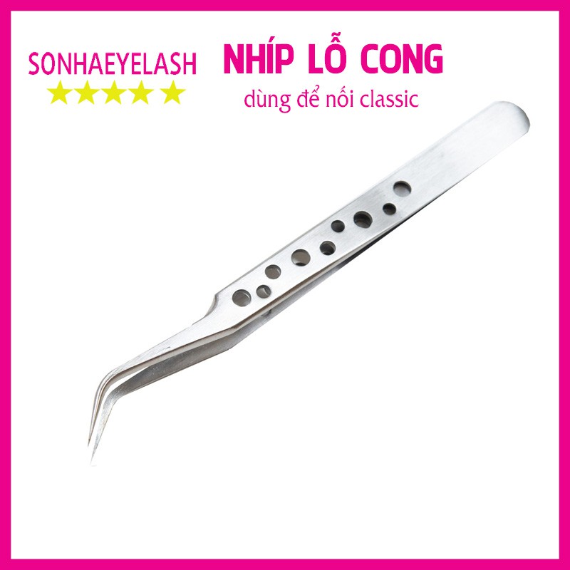 Nhíp tách mi lỗ cong dùng để tách, nối mi classic