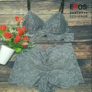 Bralette xám khói