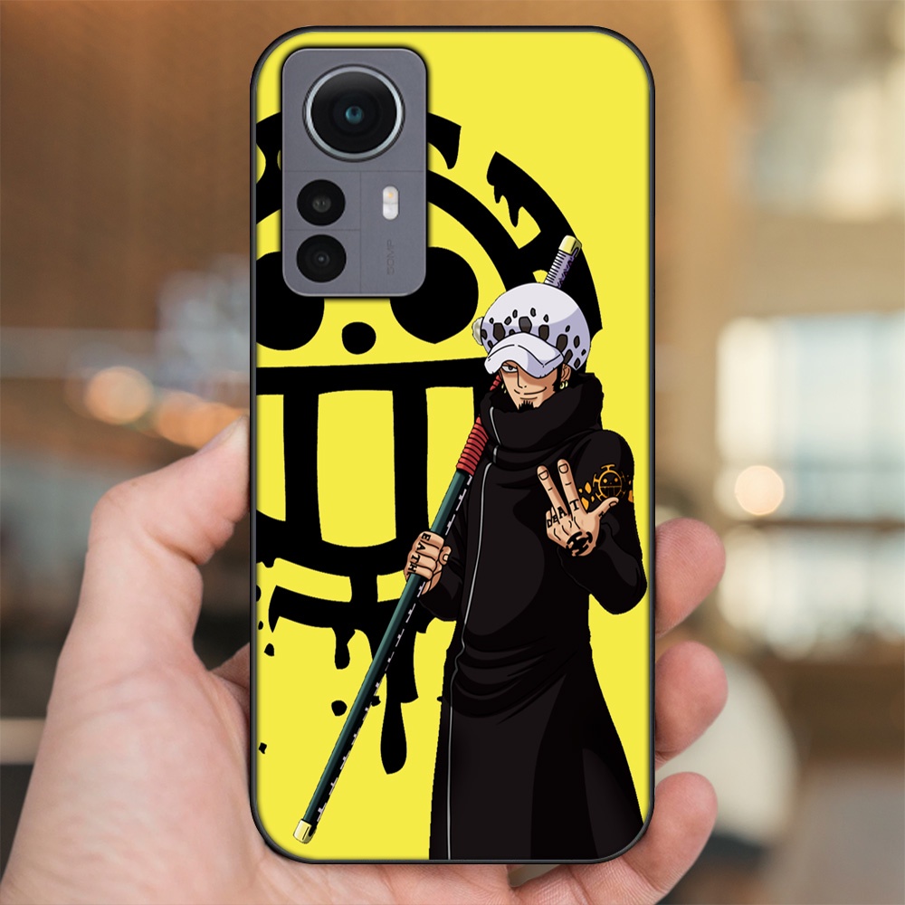Ốp lưng Xiaomi 12 viền đen in hình Law One Piece