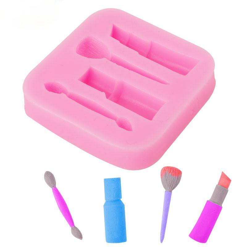 Khuôn Silicone Làm Bánh Hình Thỏi Son 3d Độc Đáo