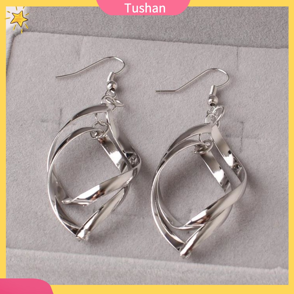 Hoa Tai Xoắn Ốc Dáng Dài Thanh Lịch Cho Nữ