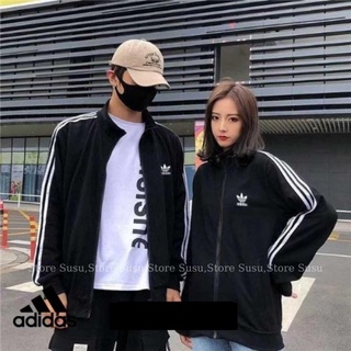 Áo khoác thể thao nữ adidas , áo khoác nữ form rộng bigsize thể thao 3 sọc